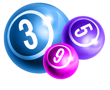 Lottery Balls - 3, 5 and 9 overlapping